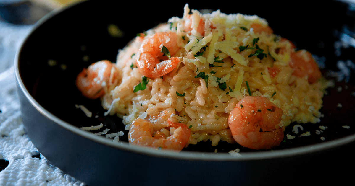 Receita de Risoto de Camarão